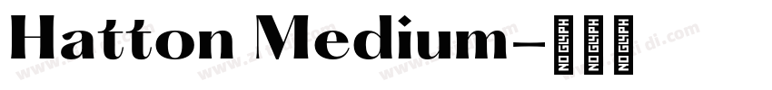 Hatton Medium字体转换
